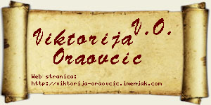 Viktorija Oraovčić vizit kartica